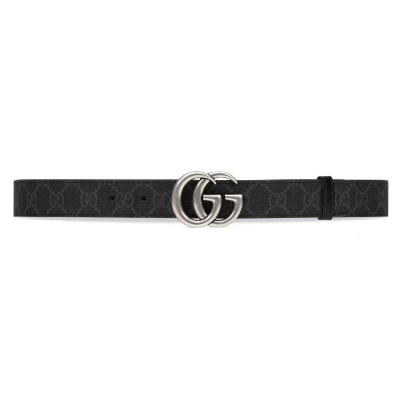 Luxury Formal Silver Double Buckle Belt G01