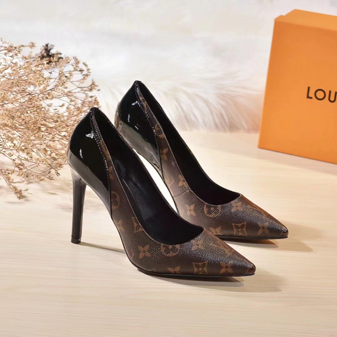 New elegant high-end black heel high heels XC16042705