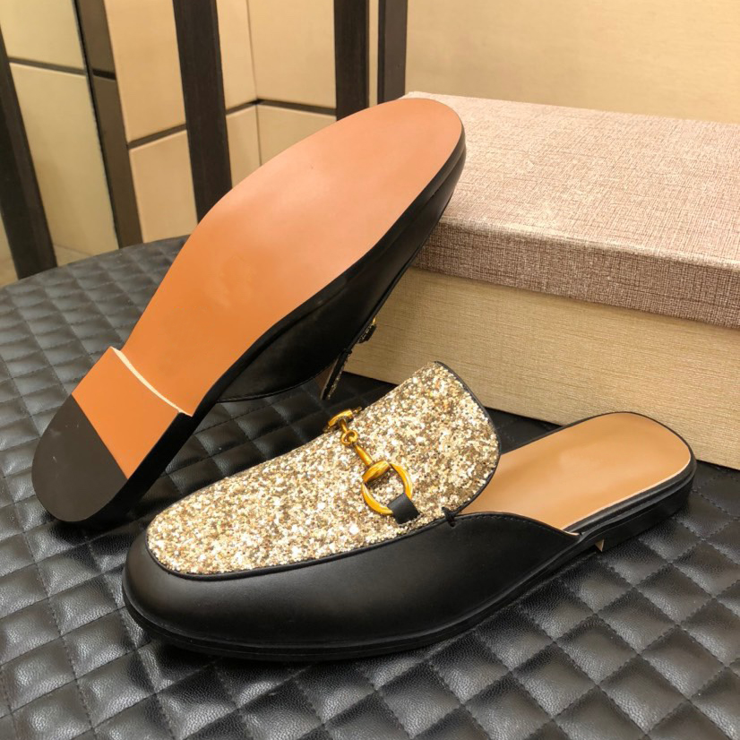Men's Classic Lightweight Rubber Flexible Half Slippers-14