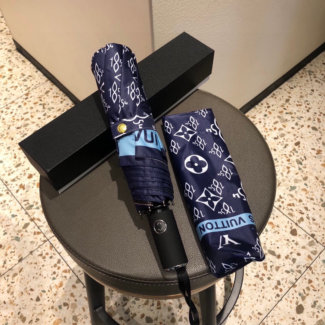 Presbyopic tri-fold automatic folding umbrella