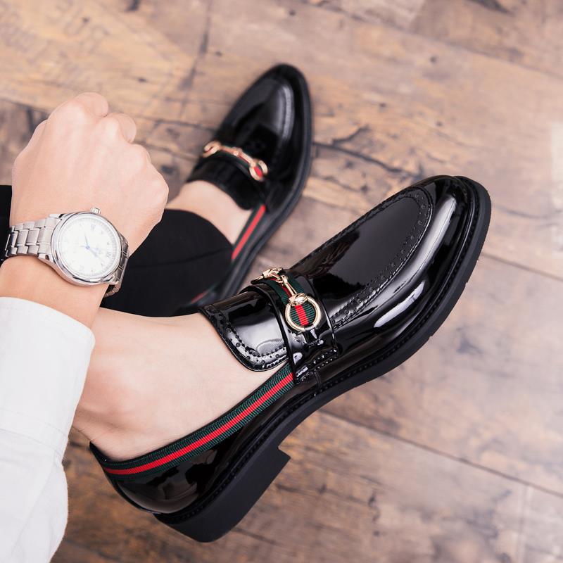 Classic Leather Up Dress Shoes Loafer Slip-On Shoe V102 PD02062505