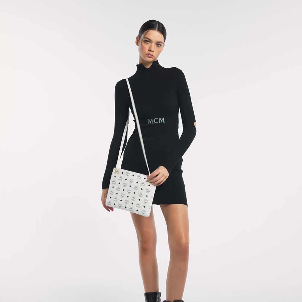 MEDIUM CROSSBODY POUCH IN VISETOS ORIGINAL 914114