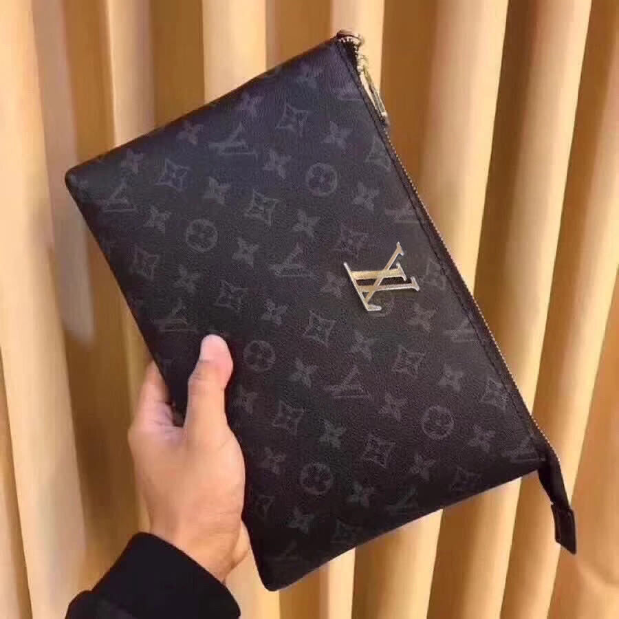 Men's Men's Handbags Top Layer Cowhide Envelope Bag Large Capacity Genuine Leather Clutch Bag