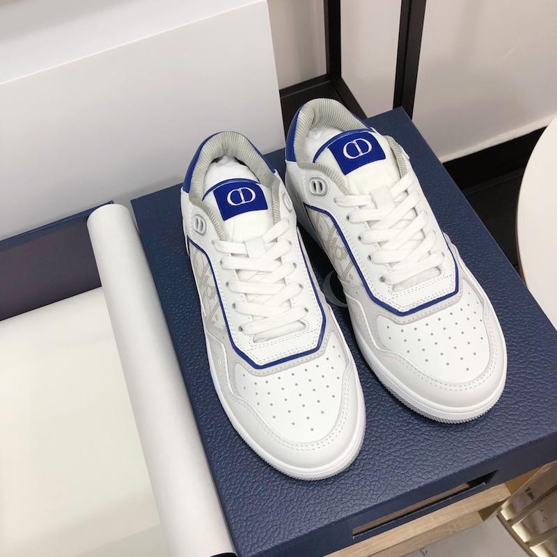 B27 Low Top Oblique Sneaker White/Blue