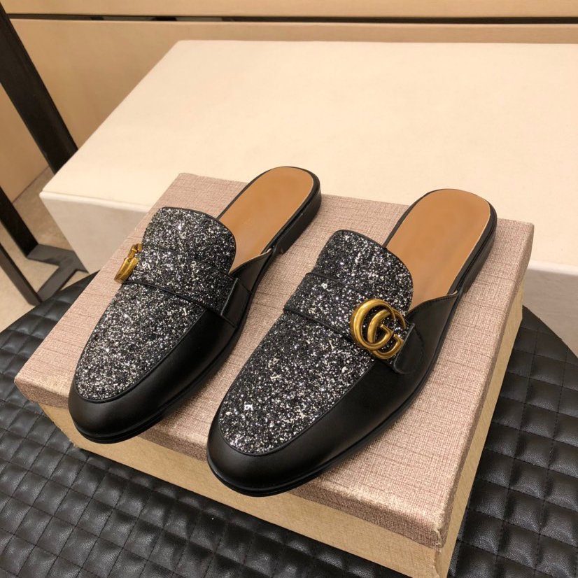 Men's Classic Lightweight Rubber Flexible Half Slippers-15