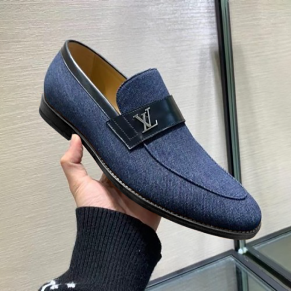 New fashion classic pointed toe denim loafer