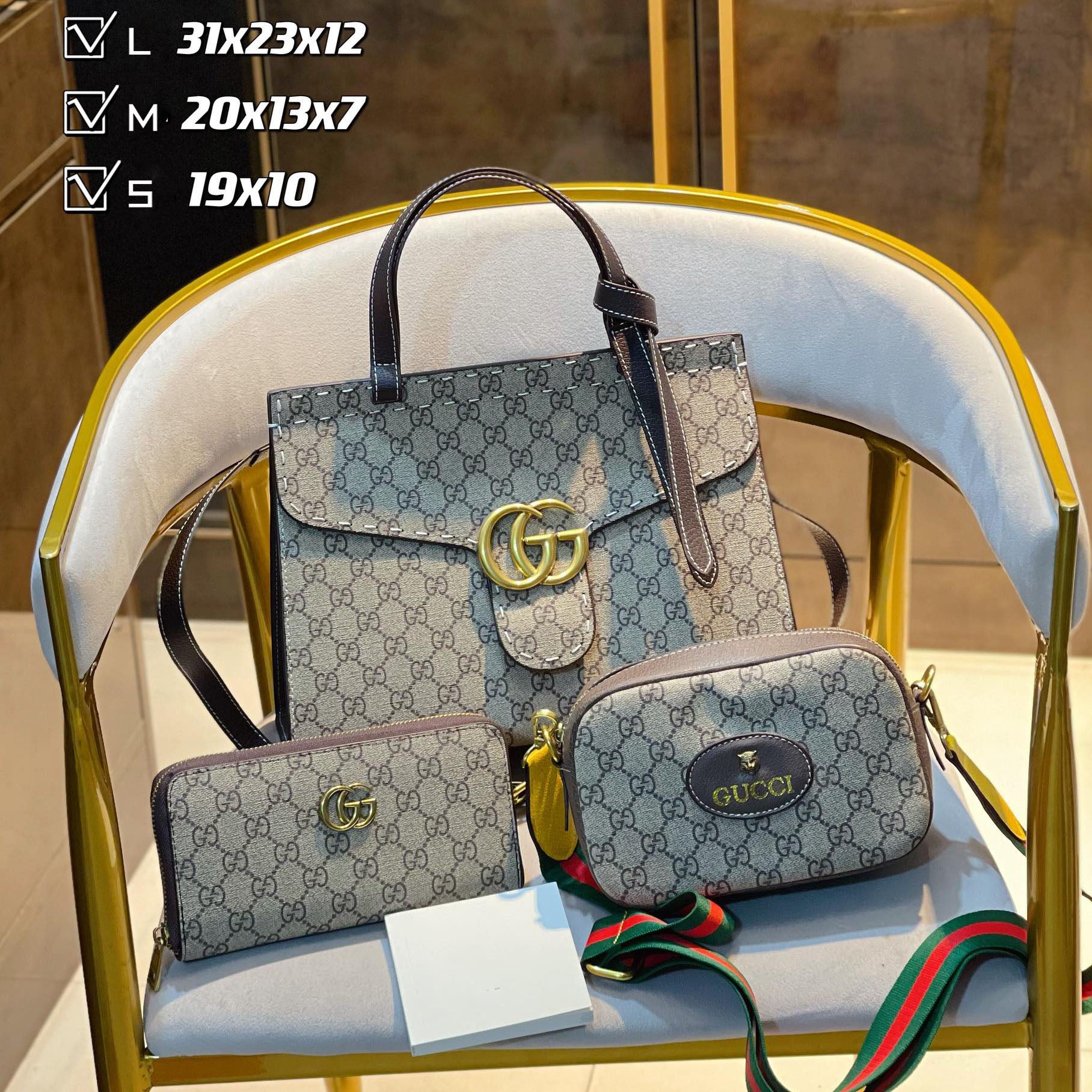 New fashion design style all-match three-piece bag S36