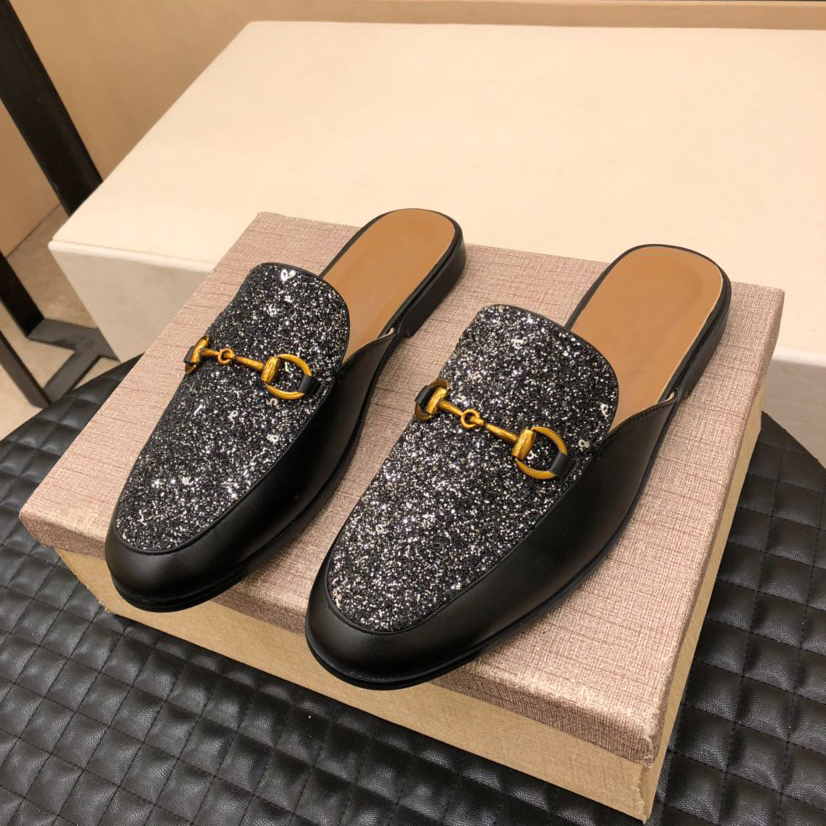 Men's Classic Lightweight Rubber Flexible Half Slippers-12