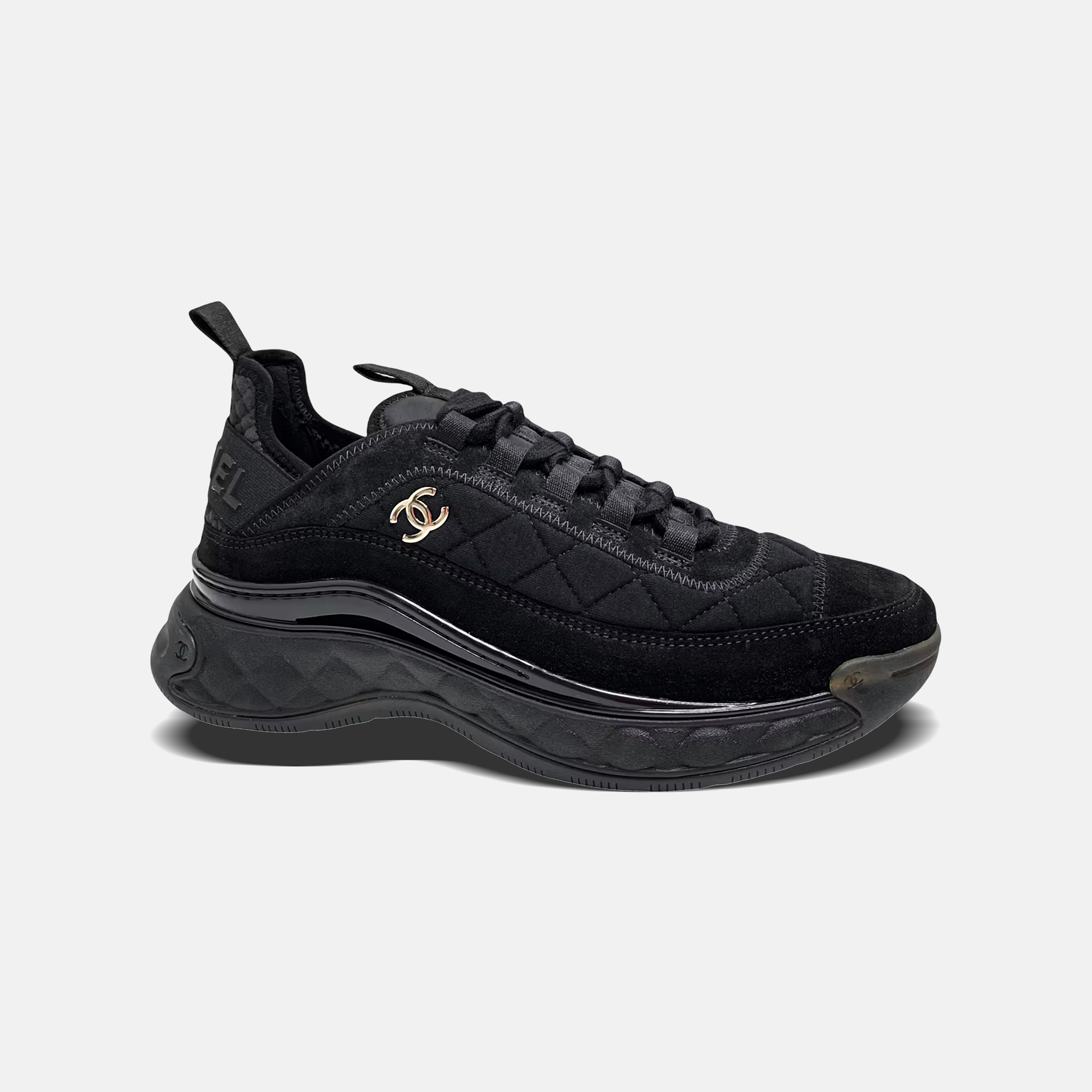 Women's Suede Trainer Printed CC 24092306