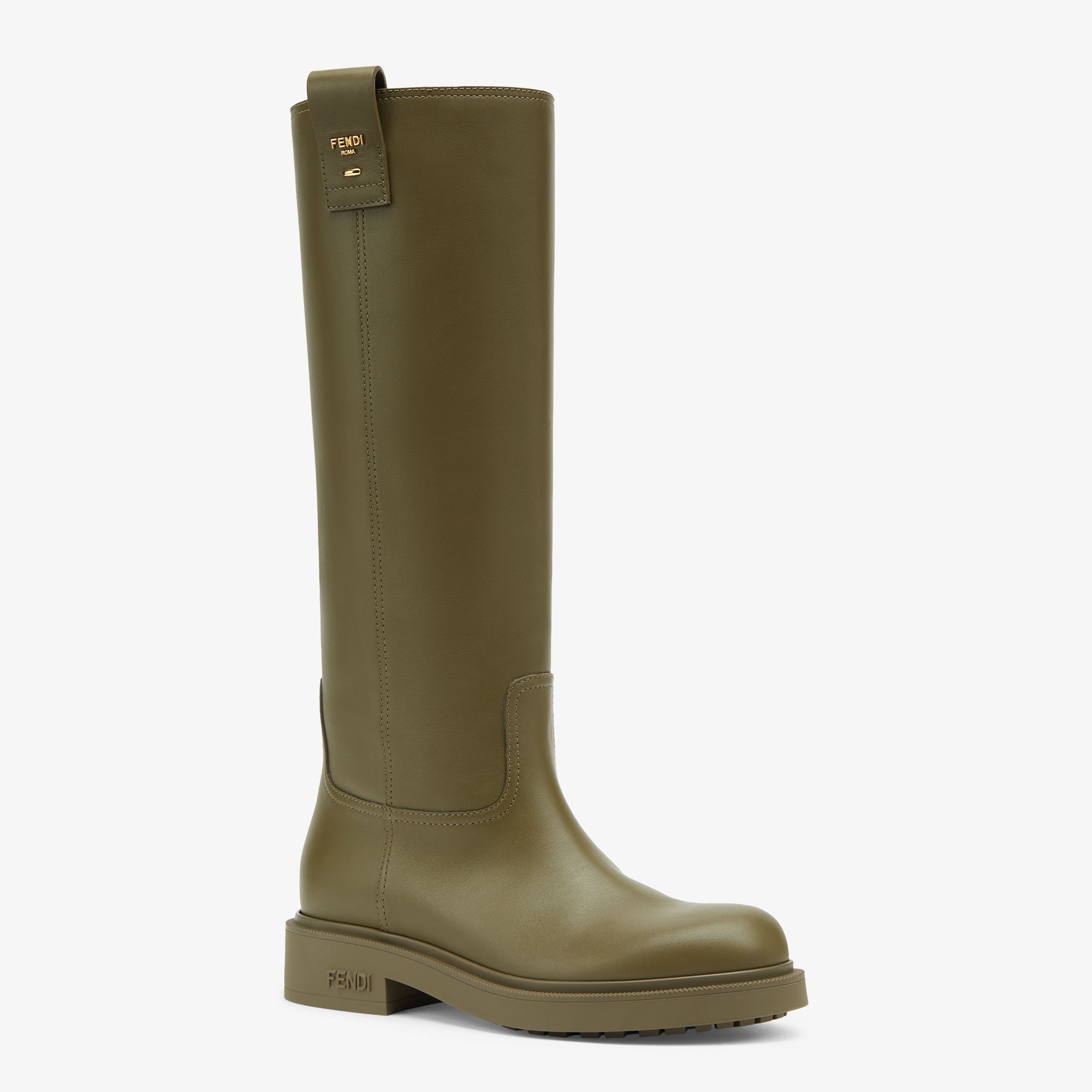 Filo Green leather boots
