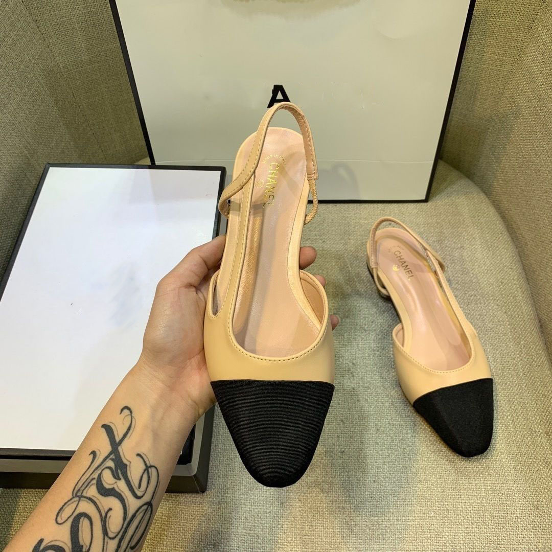 Classic Logo Handmade Leather Women's High Heeled
