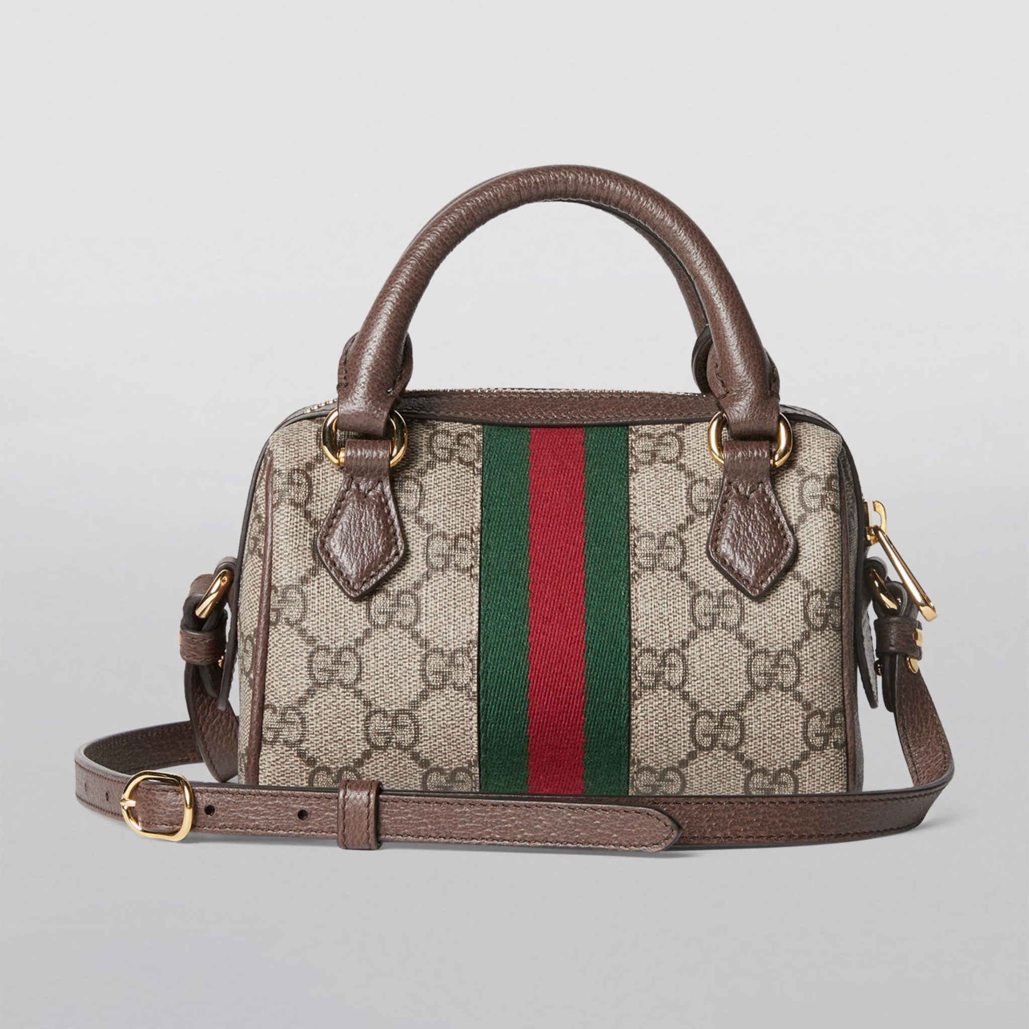 Mini Boston GG Top-Handle Bag 8745 beige