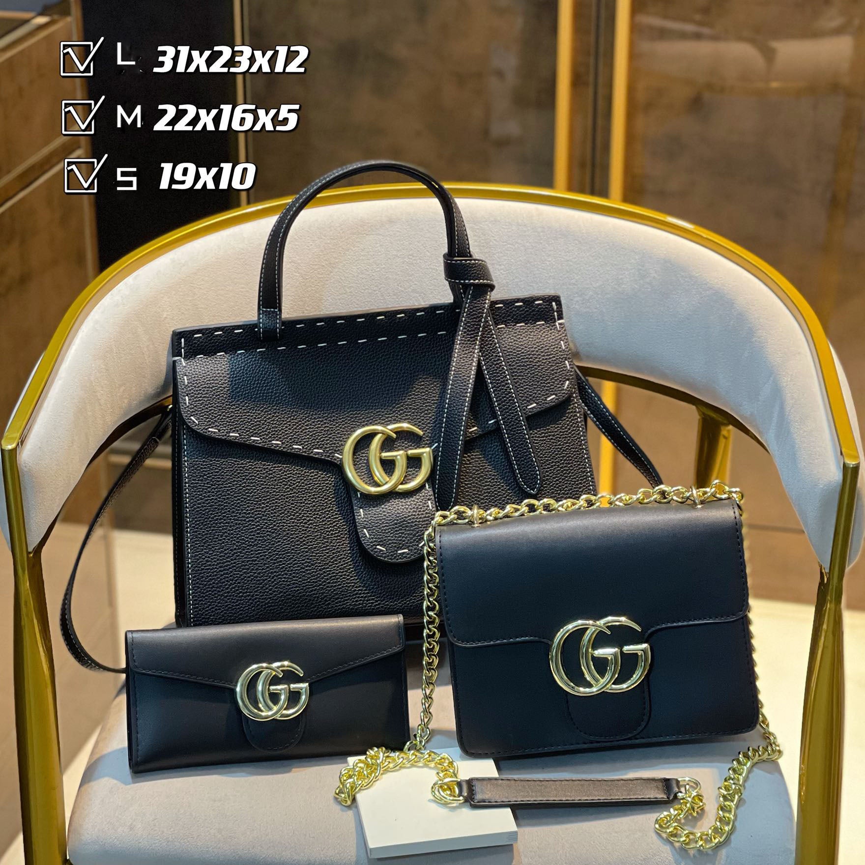 New fashion design style all-match three-piece bag S41