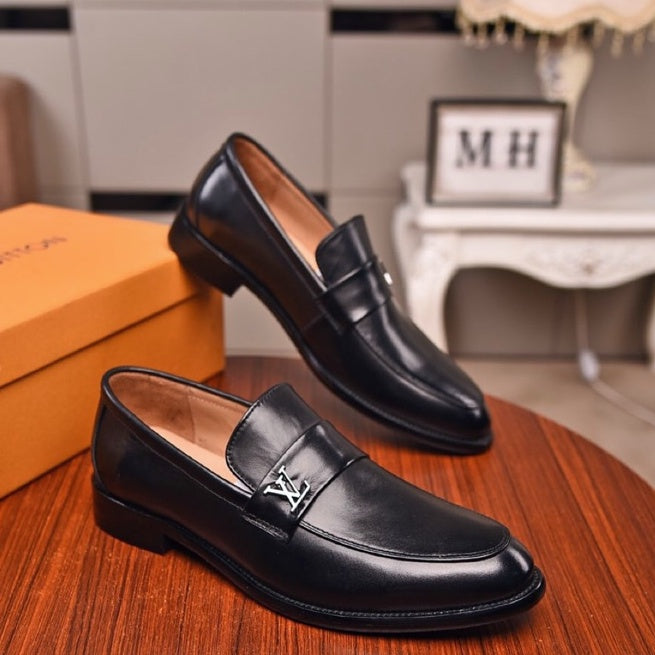 New fashion classic luxury v black loafers