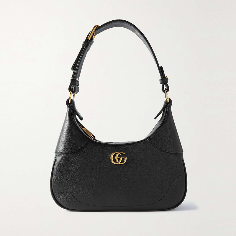 Aphrodite chain-embellished textured-leather shoulder bag