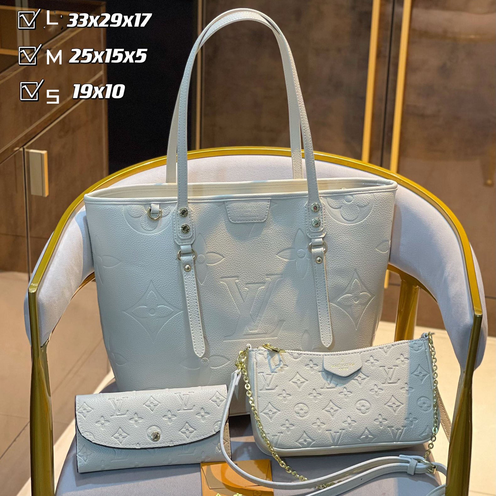New fashion design style all-match three-piece bag S5
