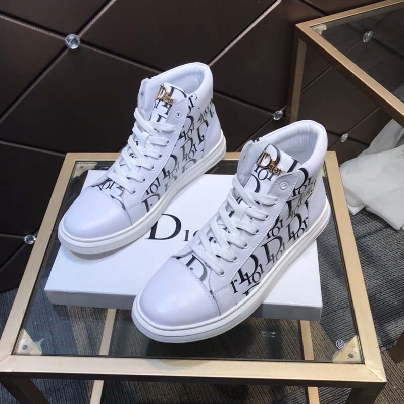 Lace-up casual high-top men's shoes