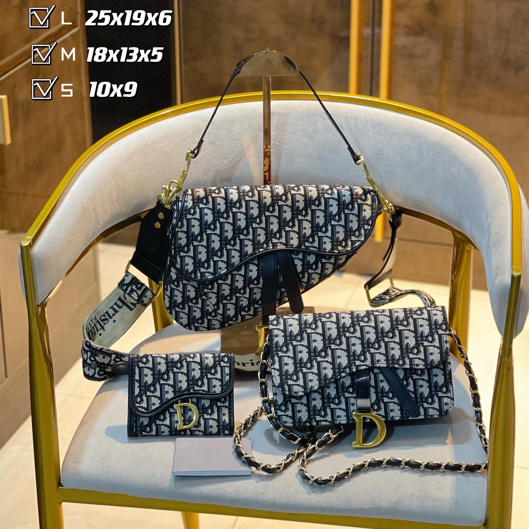 New fashion design style all-match three-piece bag S12