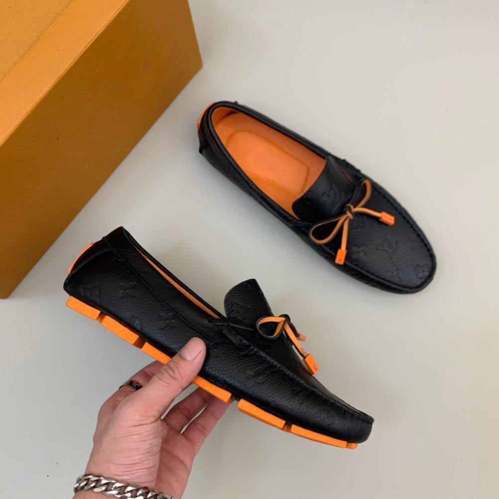 New fashion men's classic old flower slip-on loafers
