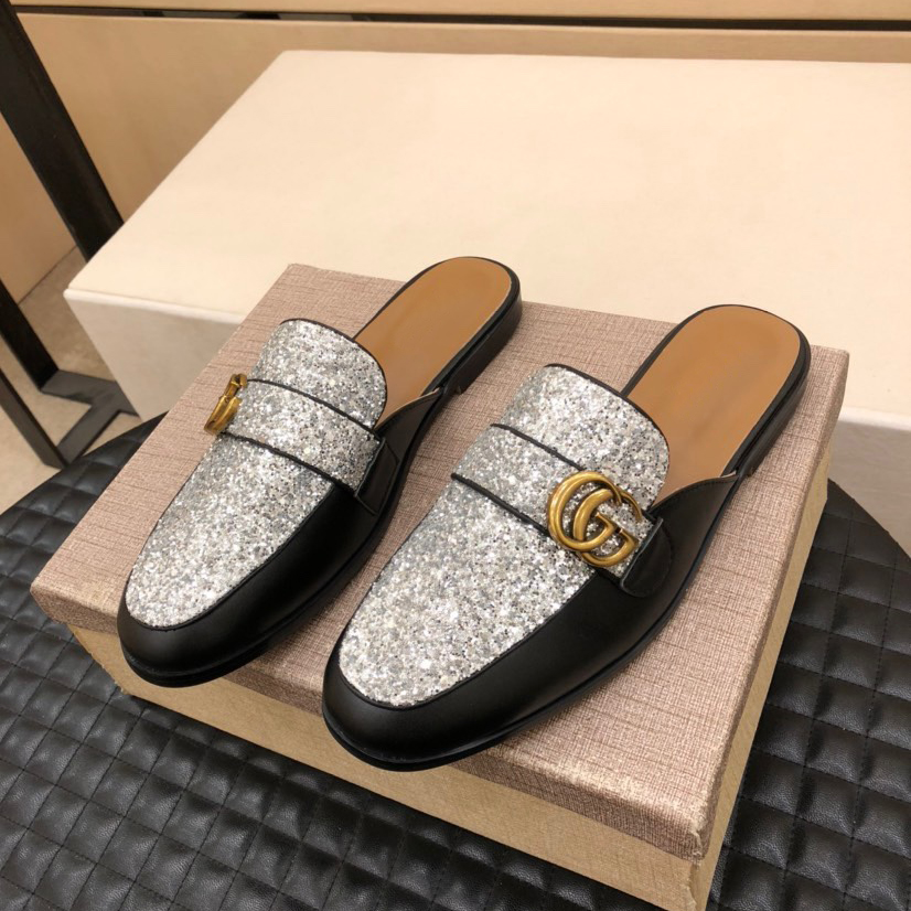 Men's Classic Lightweight Rubber Flexible Half Slippers-16