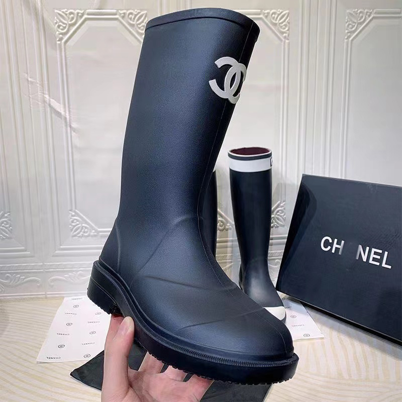 Mid-tube women's boots 2022 new thick-soled all-match elastic tight boots