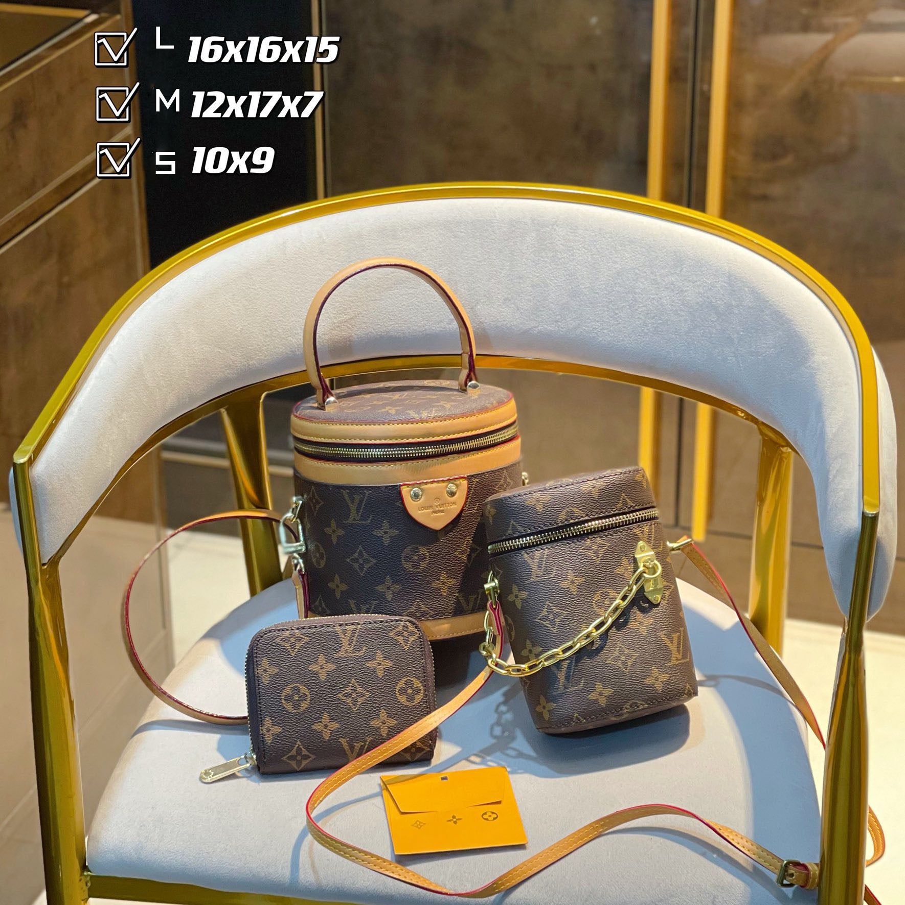 New fashion design style all-match three-piece bag S17