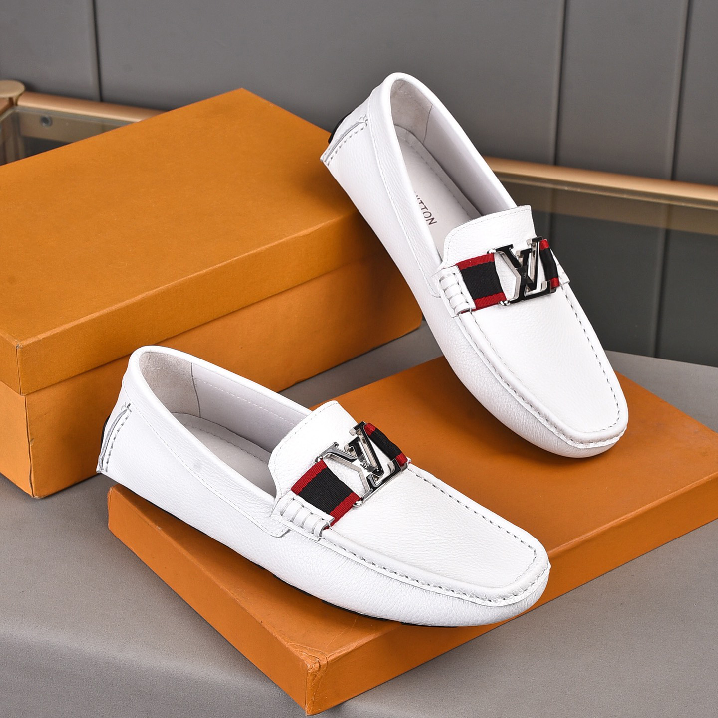 Business formal dress slip on shoes