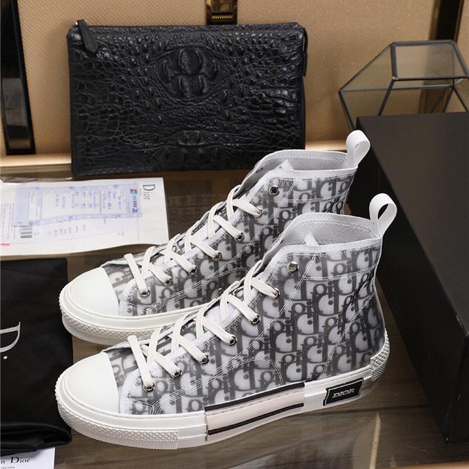 Fashionable High-top Canvas Shoes For Men