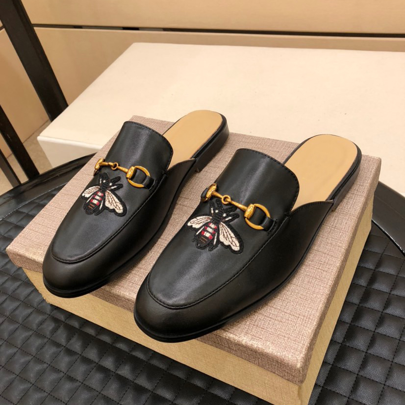 Men's Classic Lightweight Rubber Flexible Half Slippers-2