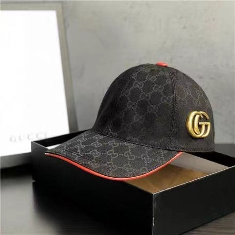 Printed baseball cap with premium hardware clasp