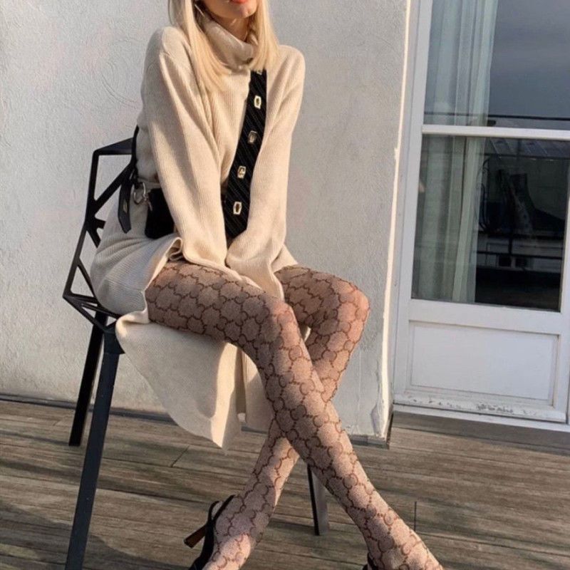 Sexy thin leggings and flocked stockings PD10050918