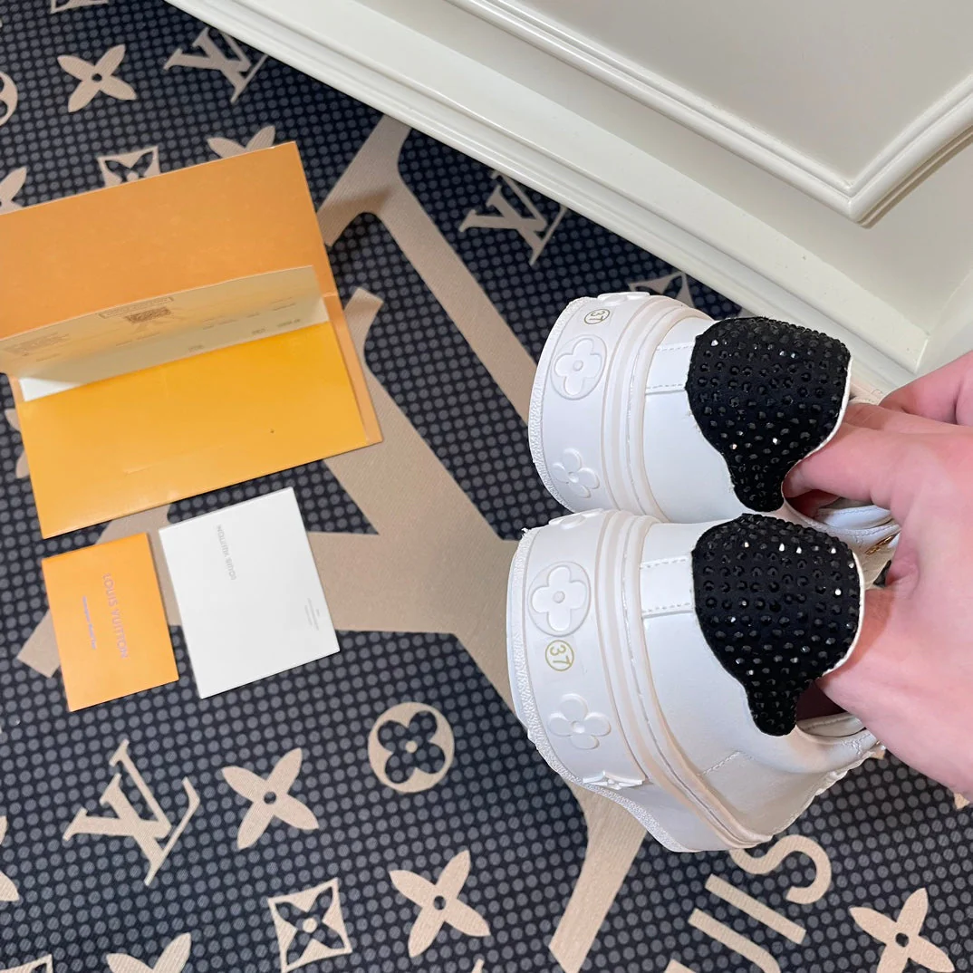 Color dots drill tail small white shoes/casual shoes