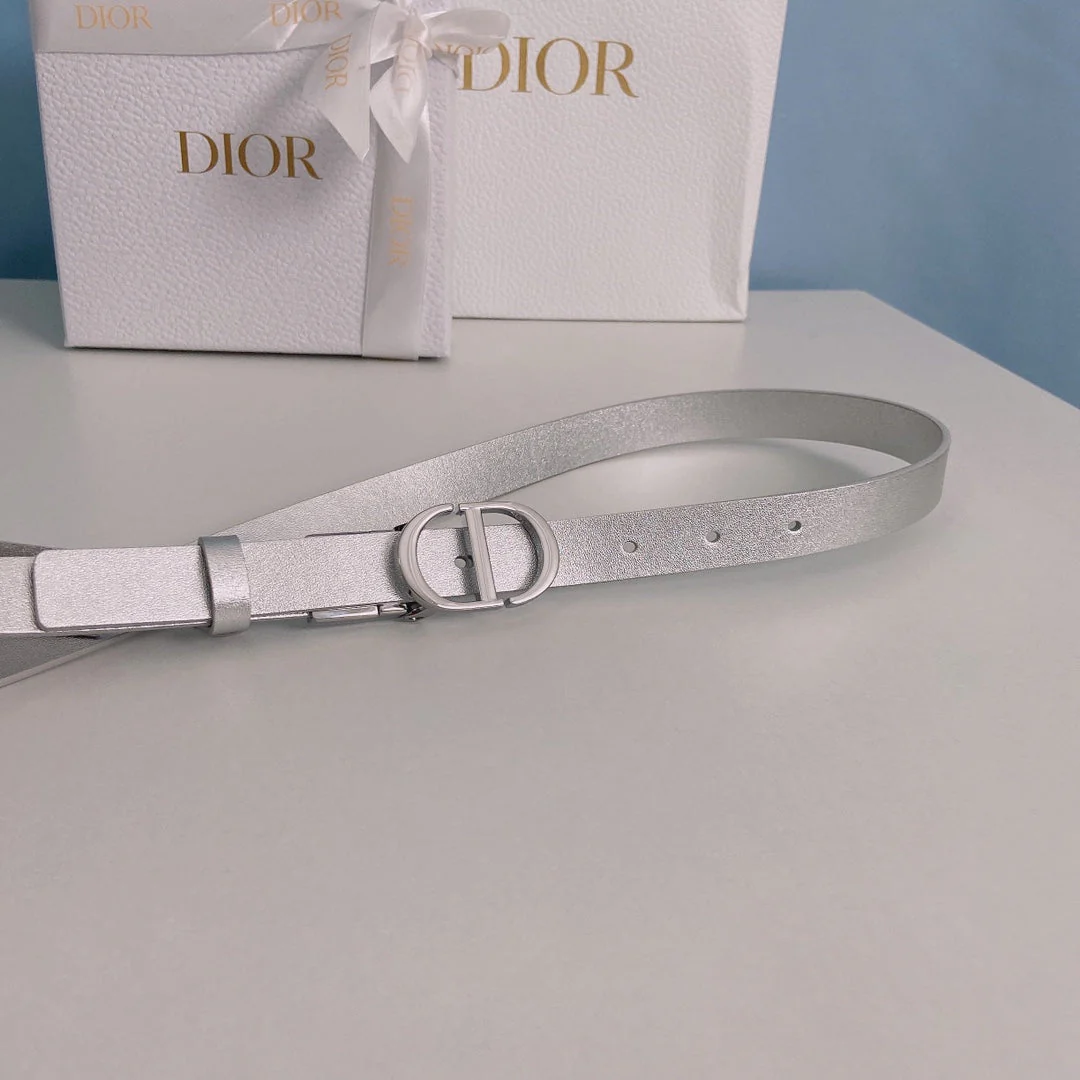 Women's cowhide leather double-sided belt 2.0cm