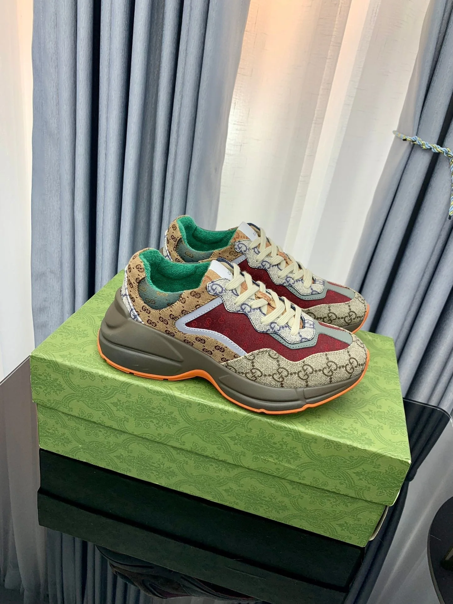 Couple's cowhide dad shoes