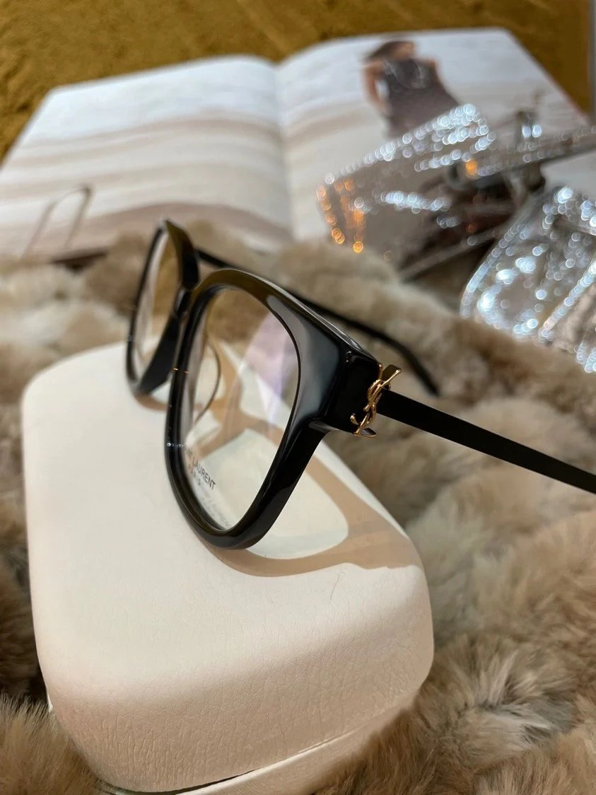 Retro thick frame blue light glasses