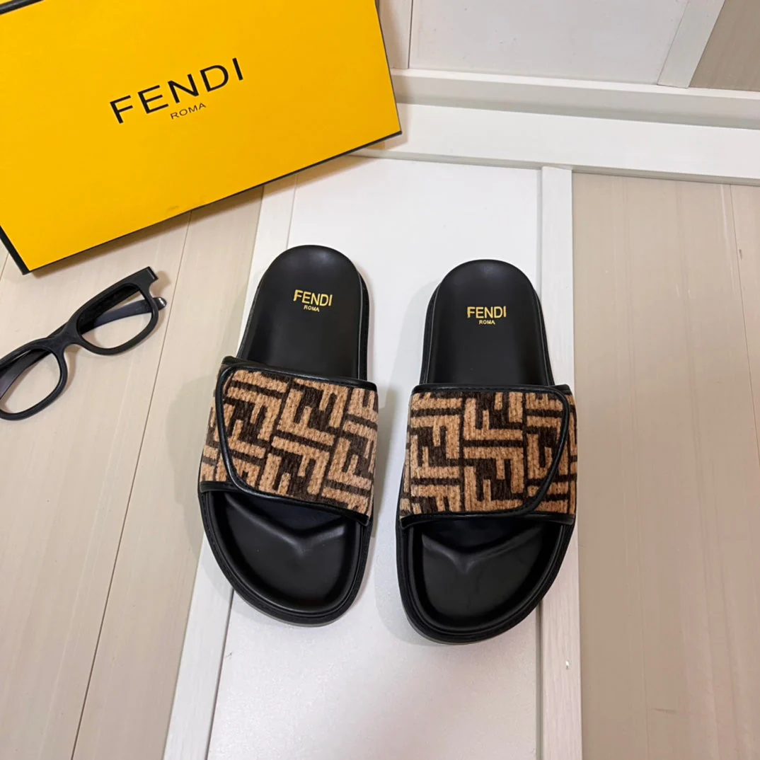 Printed canvas double-strap sandals