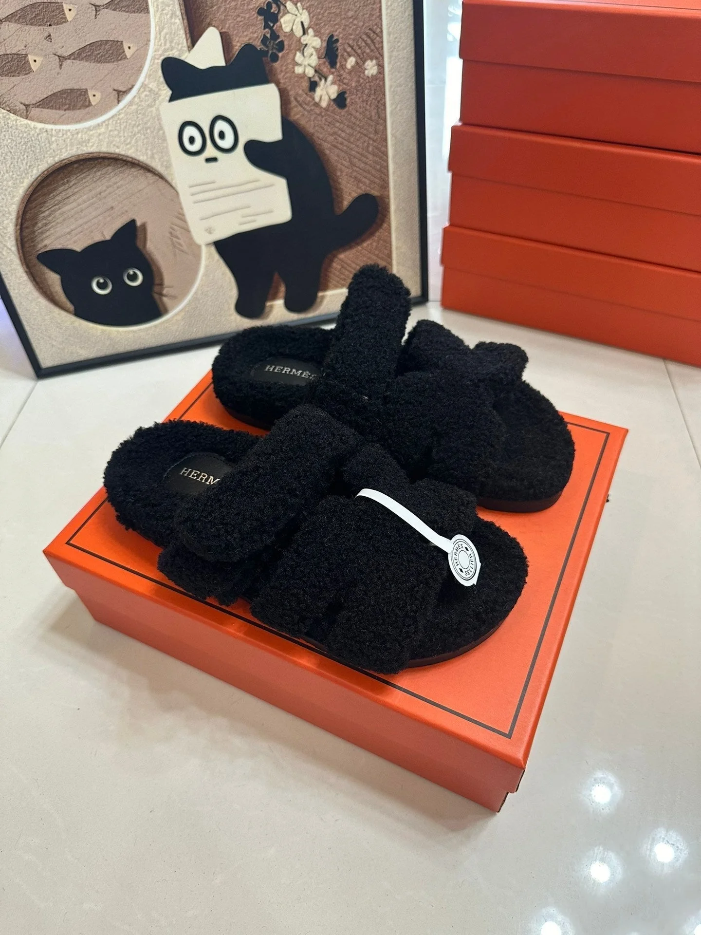 Lambswool Velcro Slippers