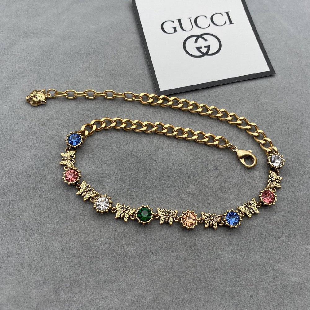 Colorful Gemstone Pendant Necklace