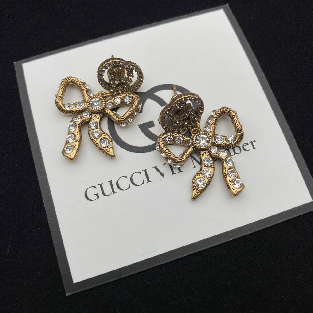 Bow Pendant Earrings