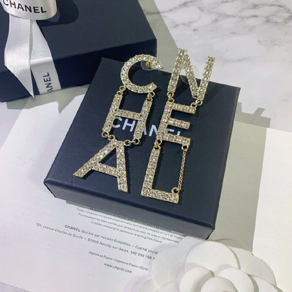 Oversized Letter Stud Earrings,