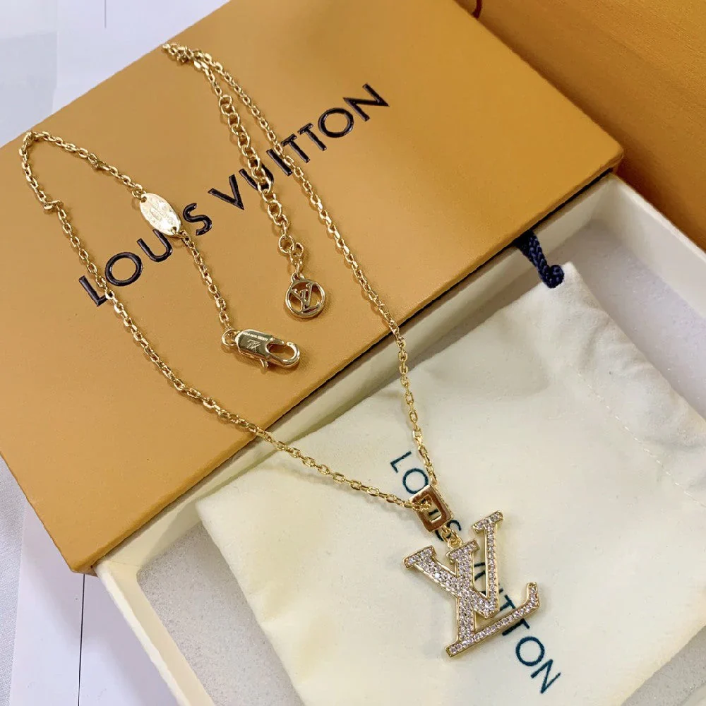 Alphabet Rhinestone Necklace