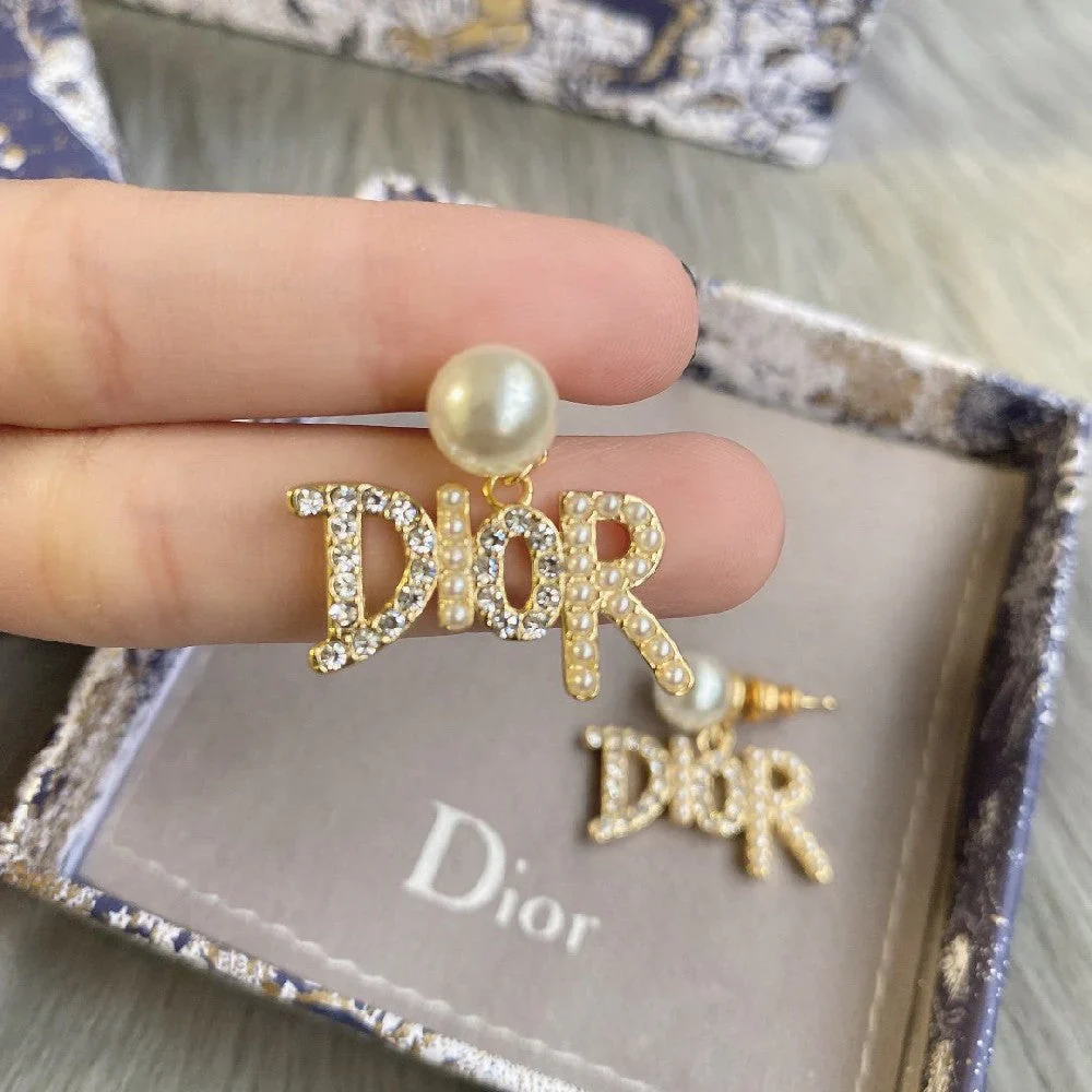 Alphabet Pearl Studs