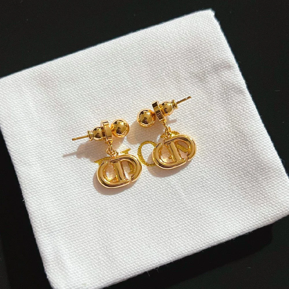 Fashion Ball CD Stud Earrings