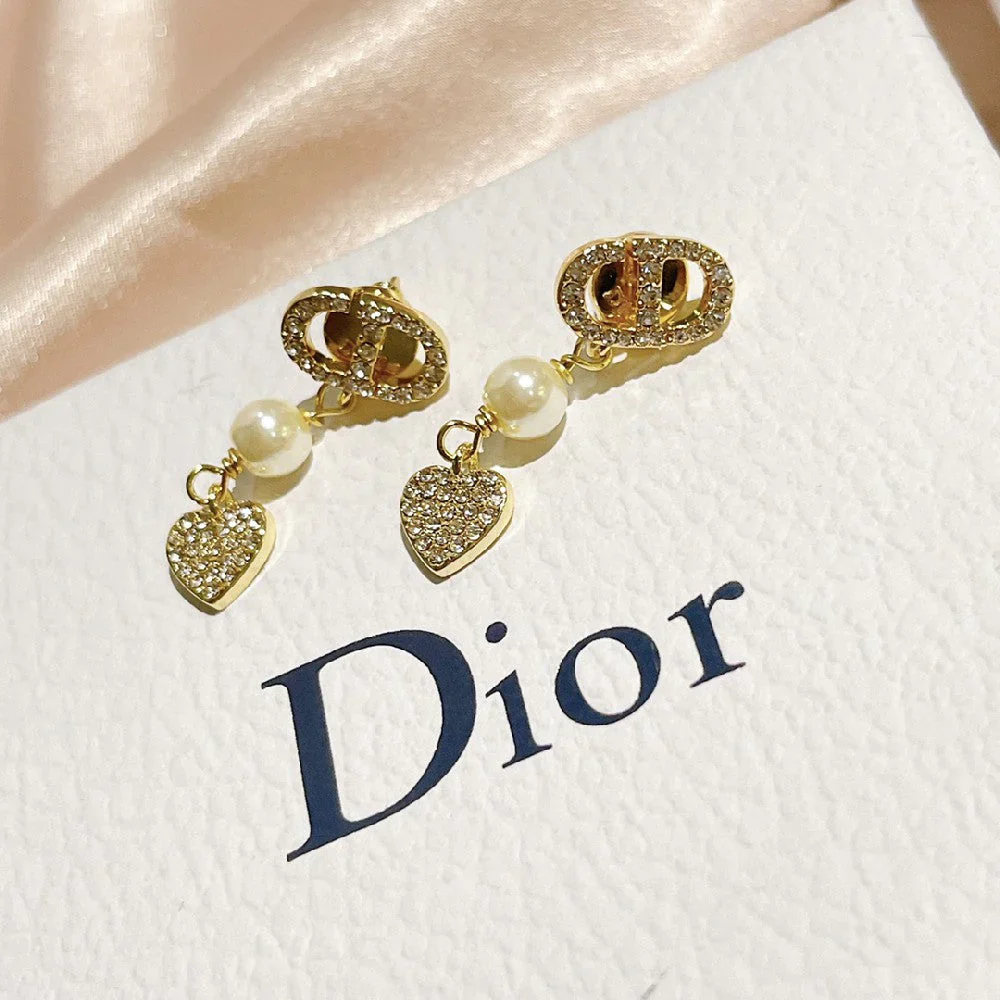 Gold Love Stud Earrings