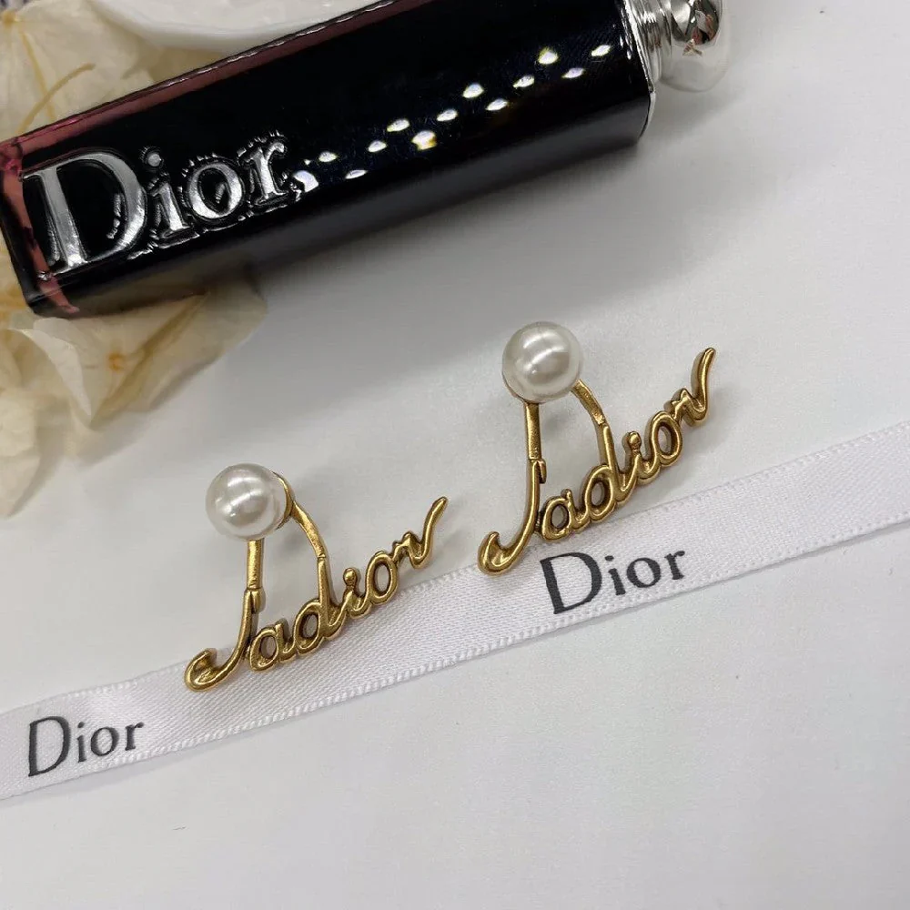 Pearl Alphabet Earrings