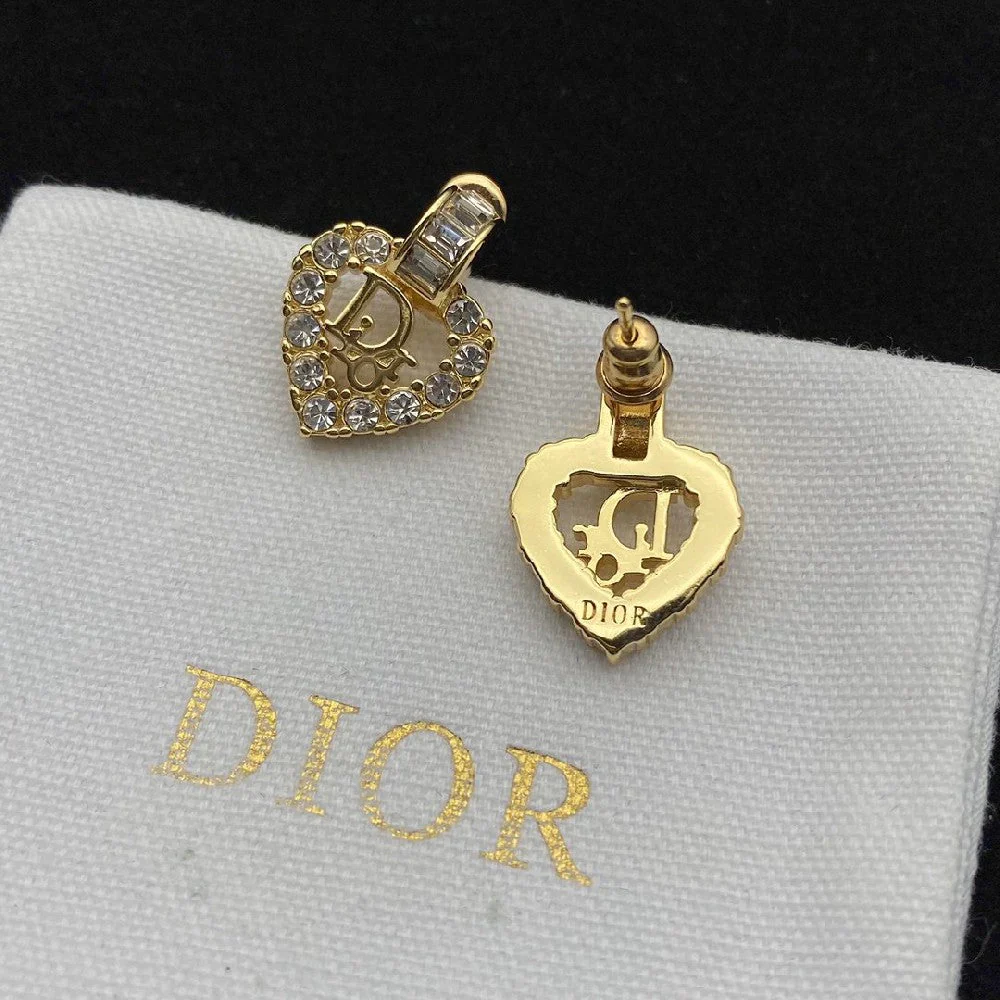 Heart Shaped Diamond Earrings
