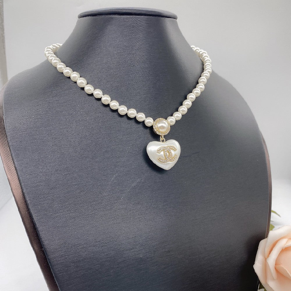 Pearl Heart Necklace