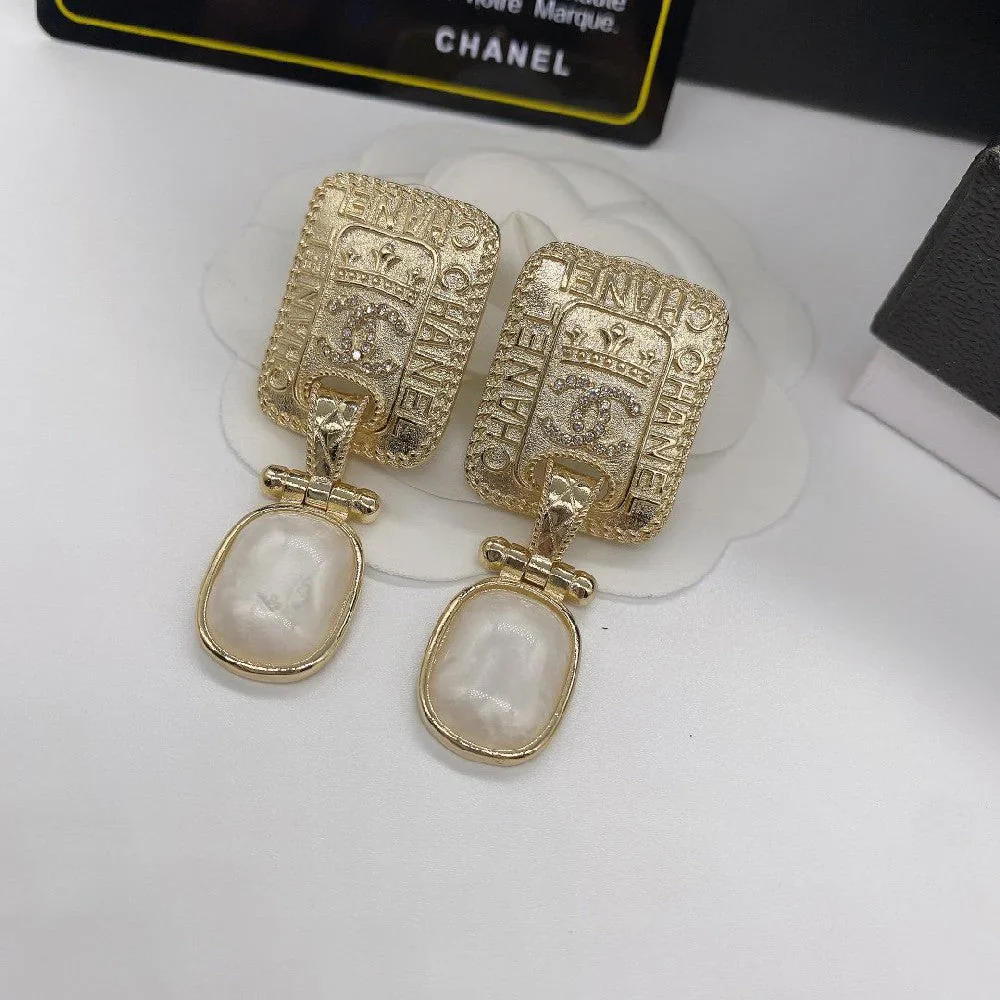 Simple Gold Plated Earrings