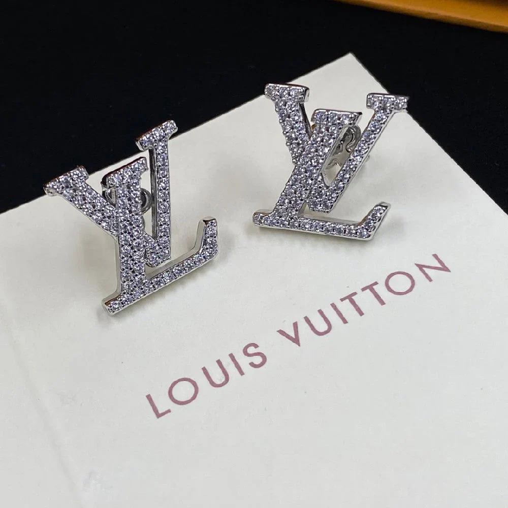 Full Diamond Letter Earrings