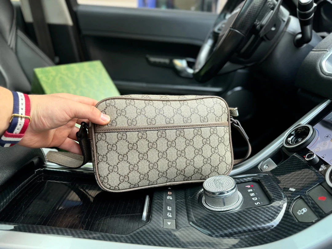 Canvas Pin Leather Crossbody the shoulder bag